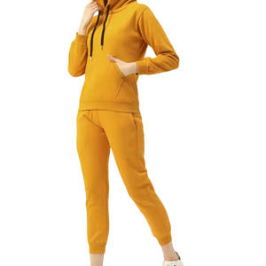 ชุดวอร์มสำหรับสตรีชุดวิ่งออกกำลังกายผ้าฝ้าย100% รุ่นเฮฟวีเวตระบายอากาศได้ดีชุดวอร์มสำหรับฤดูหนาว - Product Image 3