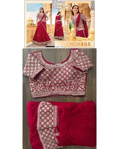 Dernier modèle Tenue tendance de styliste moderne Georgette avec broderie Lehenga Choli exportateur dans le monde entier - Product Image 2