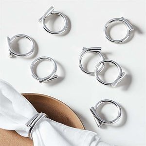 Élégant ensemble décoratif de ronds de serviette en métal pour la décoration de table à manger avec un design intemporel parfait pour toute occasion - Product Image 5