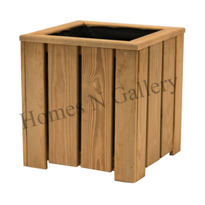 Venta caliente macetas de madera para exteriores de alta calidad macetas de gran tamaño increíble acabado Natural jarrón decorativo para el hogar bodas al por mayor - Product Image 1