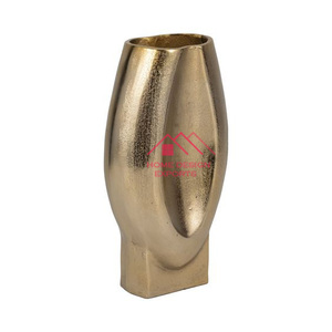 Vase à fleurs en métal fini Antique en métal coulé en aluminium dans un ensemble de 2 Design Vase en métal haute vente pour décor de Table console - Product Image 6