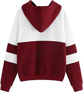 Womens Long Sleeves Pullover Fleece <b>Hoodie</b> - Product Image 4