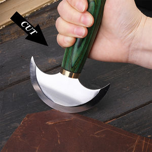 Couteau à découper en cuir vétérinaire artisanal, lame en acier inoxydable, réutilisable, outil de soins de santé pour les grands animaux, cheval, manche en bois lisse - Product Image 6