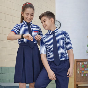 Uniformes Escolares de Graduación para Niños, Camisa, Pantalón y Corbata Unisex de Poliéster/Algodón - Exportador/Mayorista - Product Image 5