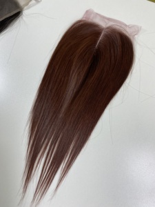 Extensiones de cabello humano vietnamita teñido Bonestraight SDD cierre 100% al por mayor máquina de ondas profundas sueltas de onda 1B de lujo trama Doble - Product Image 4