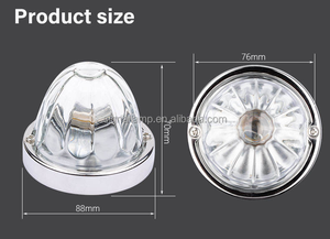 WTTG Alta Qualidade Âmbar Vermelho Branco Brilho Cor Caminhão Luz Decorativa Semi Luz De Melancia De Vidro com Lâmpada Led ou Lâmpada De Halogênio - Product Image 4