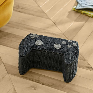 Playful Paper Gamepad <b>Basket</b> Artisanal Storage Bin Controller Shaped Organizer <b>Basket</b> For Kids Playing Room Decor And <b>Gift</b> - Product Image 4
