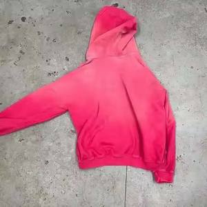 High Quality Cotton French Terry Oversize <b>Thick</b> <b>Fleece</b> Drop Shoulder Plain Pullover Fit Sweatshirt Custom Acid Washed Men Hoodie - Product Image 6