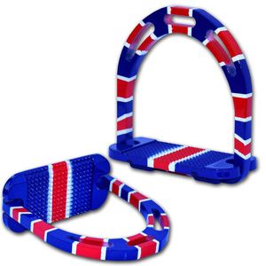 Equipo ecuestre de construcción Premium Estribos para carreras de caballos Estribos para montar a caballo de estilo inglés cómodos de aluminio - Product Image 5