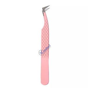 Pince à épiler professionnelle Diamond Grip 90 degrés Curve Extension de cils Pointe pointue - Product Image 5