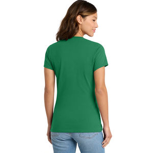 T-shirt décontracté vert personnalisé pour femme, tissu respirant et léger, manches courtes, à porter tous les jours, confortable - Product Image 3