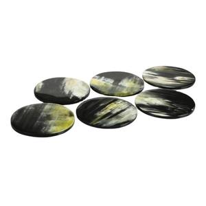 Juego de Posavasos Cuadrados de Cuerno Hechos a Mano, Estilo Clásico, Calidad Premium, Ecológicos, 5mm de Grosor - Product Image 5