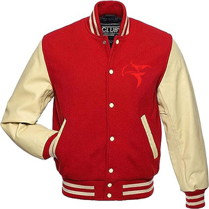 Vestes d'université surdimensionnées pour hommes, avec logo personnalisé, vestes d'université en cuir Letterman uni, vente en gros de vestes d'université vierges brutes disponibles - Product Image 2