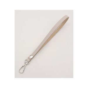 Vera pelle Beige maniglia di colore con metallo argento