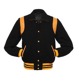 Chaqueta universitaria de lana ajustada regular de nueva moda para hombre, chaqueta Bomber Baseball Spring Casual Formal Front Logo - Product Image 2