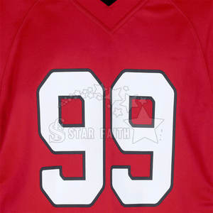 Maillot de football américain personnalisé en gros Tissu en maille durable Kit de sports d'équipe personnalisé Maillot de football américain - Product Image 3