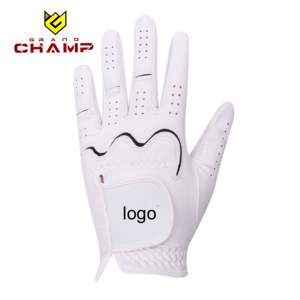 Gants de golf de haute qualité, entièrement personnalisés avec logo, en peau de mouton, antidérapants, haute performance. - Product Image 1