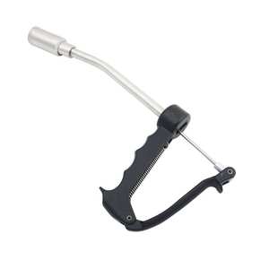 Applicateur de boulettes pour moutons, pistolet à boulettes magnétique, poignée incurvée en aluminium avec tête de diamètre personnalisé, outil de dosage manuel, vétérinaire - Product Image 1