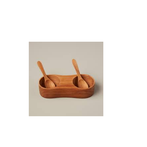 Wood Salt and Pepper Storage <b>Bowls</b> <b>with</b> <b>Lid</b> Salt Container and Pepper Box <b>with</b> Lock Double Swivel Salt <b>with</b> Sale Product - Product Image 2