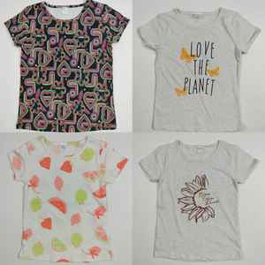 เสื้อยืดลำลองพิมพ์ลายสีสดใสสำหรับเด็กผู้หญิงผ้าคอตต้อนแบบแห้งเร็วแฟชั่นผู้ผลิตในอินเดีย - Product Image 5