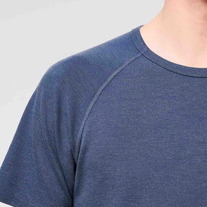 2025 T-shirt léger à manches courtes pour hommes Premium Regular Fit Plain Blank Tricoté Polyester/Coton Tissu - Product Image 4