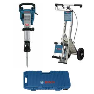 Martillo Demoledor Eléctrico de 35 Libras y 1-1/8 Pulgadas con Carro para Remoción de Pisos, Taladros Industriales de Demolición para Bricolaje con Batería - Product Image 1