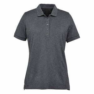 Haute qualité pour femmes conçu sur mesure pour les polos avec logo respirant tricoté haut du personnel motif solide - Product Image 2