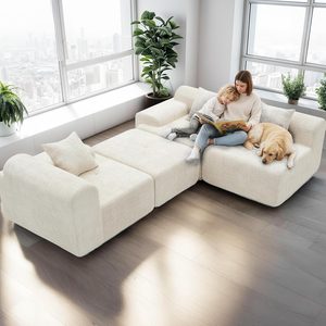 Nouvelle idée de produit 2026 Amazonn, faible MOQ, canapé en forme de L personnalisé à compression sous vide, adapté aux petits appartements - Product Image 4