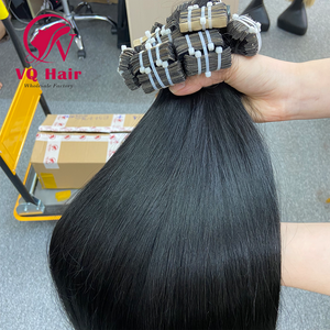 Meilleure vente bande de cheveux 100% faisceaux de cheveux humains vierges bruts non transformés cheveux alignés sur les cuticules - Product Image 4