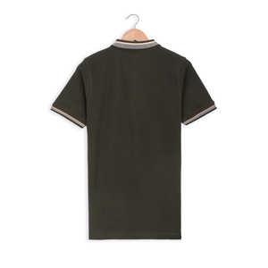 Cuello Jacquard para Polo Estampado Floral Tejido de Punto Transpirable Bordado Decoración Botón Hilo Ligero Teñido Disponible XL 6XL - Product Image 3