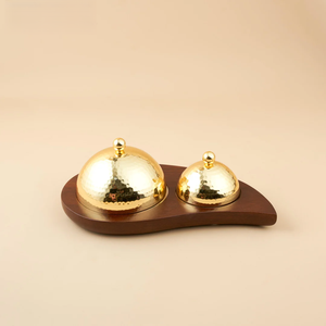 Vente chaude Plateaux décoratifs personnalisables fantaisie Plateaux multicolores Chip N Dip Trending Multi plateaux avec des designs uniques - Product Image 1