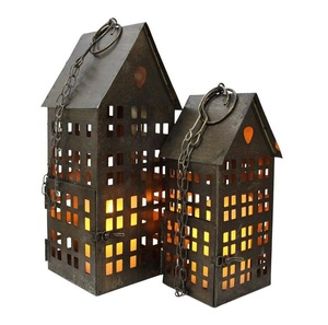 Custom Logo Christmas Handmade Luxury High Quality Galvanized Metal Lantern for Home & Outdoor Decor - Product Image 5