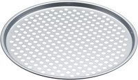 Nouveauté Four antiadhésif résistant à la chaleur Plaque de cuisson en aluminium perforé Pizza Pan avec couvercle pour usage commercial pour les acheteurs d'aliments