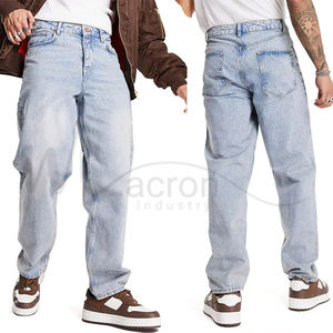 Pantalons en jean droits mi-hauts respirants de style unique, de qualité supérieure, confortables, avec service OEM de différentes couleurs - Product Image 6