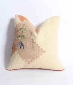 Housses de coussin en jute de laine Kilim de luxe 18x18 oreillers Kelim décoratifs géométriques fabriqués à la main belle technique tissée de décor à la maison - Product Image 5