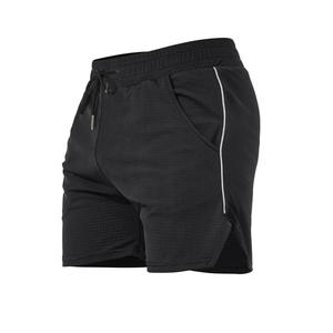 Pantalones Cortos Deportivos Colorblock para Hombre, de Secado Rápido, Transpirables, de Malla, para Correr y Entrenar en Verano - Product Image 1