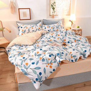 Ensemble de literie de luxe pour hôtel, housse de couette et draps de lit imprimés élégants, taille king, pour l'hiver - Product Image 5