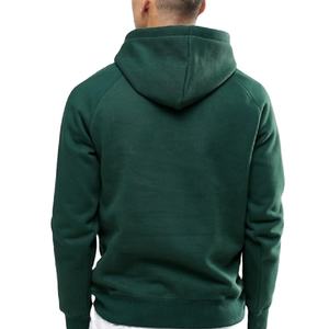 Sweat à capuche décontracté pour homme en molleton 100 % coton de haute qualité, respirant, avec poche et logo brodé, teint uni, collection hiver 2026 - Product Image 5