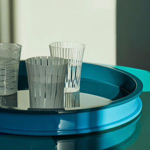 Bandeja Redonda Lacada al por Mayor con Acabado Brillante, Bandeja de Servicio Elegante, Organizador Sofisticado para Decoración del Hogar y Hostelería - Product Image 4