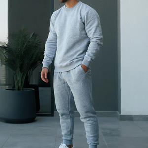 Custom mens tracksuit with pockets athletic jogger <b>pants</b> and full zip jacket set for wholesale brands - Product Image 5