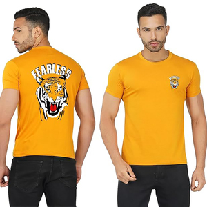 เสื้อยืดเด็กผู้ชายเรียบง่ายสีไม่เหมือนใครของผู้ชายเสื้อยืดออกกำลังกายเล่นยิมฟิตเนสพิมพ์ลายเองได้แฟชั่นใส่ทุกวัน - Product Image 5