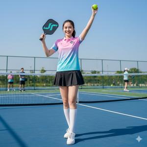 Camiseta Deportiva Casual de Invierno Unisex de Alta Calidad con Estampado para Hombre y Mujer, Transpirable, de Secado Rápido, Spandex/Algodón, para Pickleball y Tenis - Product Image 3