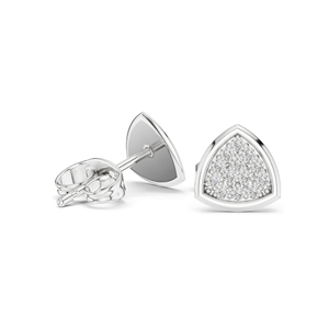Boucles d'oreilles en diamant de laboratoire 0,156 CT pour femmes, clarté VVS-VS EF, or massif 14 carats plaqué rhodium, certifiées IGI, pour mariage et fiançailles - Product Image 4