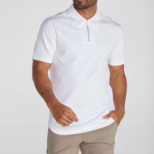 <b>Men's</b> Polo <b>Shirt</b> Quick Dry 4 Way <b>Stretch</b> Zip Style Polo <b>Shirt</b> Breathable Solid Golf Clothes <b>Shirts</b> - Product Image 6