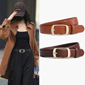 Ceinture en cuir véritable avec boucle automatique pour logo personnalisé gratuit - Product Image 2