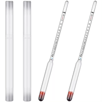 Alcoomètre 0-200 Proof et testeur Tralle, hydromètre pour la mesure de l'alcool, hydromètre pour l'alcool, alcoomètre