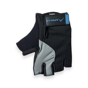 Gants de musculation demi-doigts anti-UV pour fitness et musculation - Noir - Product Image 2