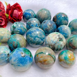 Natural Gemstones Quantum Quattro <b>Sphere</b> <b>Crystal</b> Ball Round Stone Wholesale Bulk Lot Healing Quartz Chakra Reiki Home Decoration - Product Image 6
