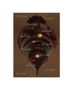 Farol Colgante de Diseño Moderno en Metal Color Dorado, Estilo Marroquí, para Decoración de Bodas - Product Image 5