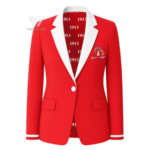 Delta Griega |   Sigma |   Chaqueta Blazer Formal de Doble Ribete con Forro Personalizado de Algodón Orgánico Lista para Enviar de la Hermandad Theta DST - Product Image 1